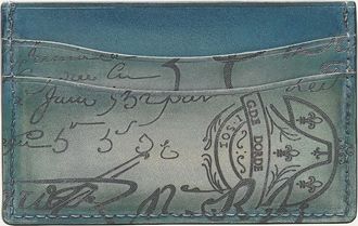 Berluti Mens Bambou Scritto Leather Card Holder