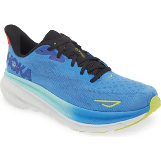 Hoka One One Clifton 9 Running Shoe in Virtual Blue /Cerise at Nordstrom Rack, Size 12