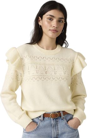 Levi's Dames-trui met fladderende mouwen van Shane Pointelle (Tofu)