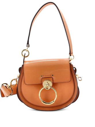 Chloé Tess Bag Leather Small shoulder bag - Arancione