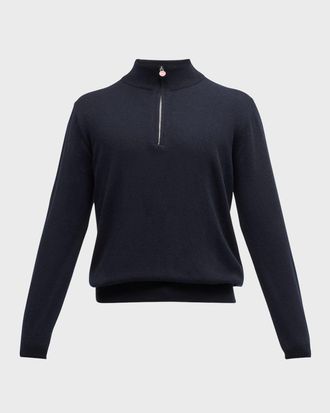 Kiton Men & apos;s Cashmere Quarter-Zip Sweater