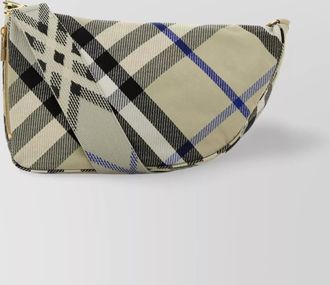 Burberry embroidered fabric shield crossbody bag medium