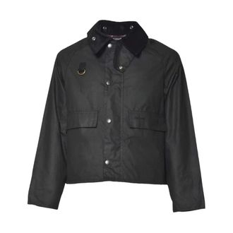 Barbour Spey Slim Waxed Jacket - Heren - Zomerjassen - Zwart - S - Katoen - Jassen