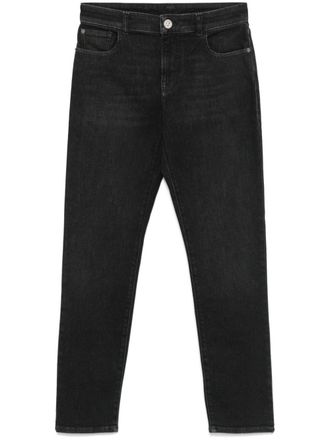 Emporio Armani J36 straight-leg jeans - women - Elastomultiester/Spandex/Elastane/Cotton - 27 - Black