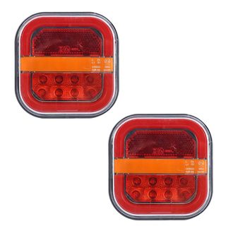 OEM Luces Traseras Inal&aacute;mbricas - Led Impermeables Con Funci&oacute;n De Freno Y Intermitentes - Montaje Magn&eacute;tico - Para Remolques - 2 Unidades