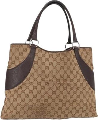 Gucci Pre-owned Tote Bags, female, Beige, Size: ONE SIZE Pre-owned Vintage Tote Bag