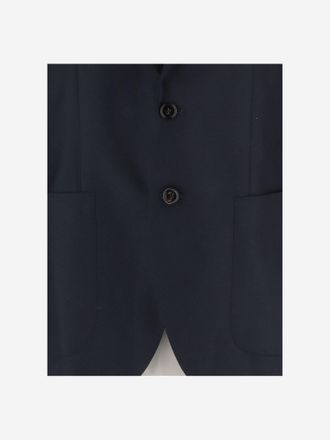 Tagliatore Mens Jacket Single-Breasted Cashmere Navy