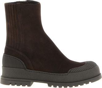 Aquazzura Brown Goatskin Ankle Womens Boots