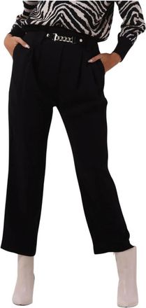 Suncoo Julio Broek - Dames - Straight fit broeken - Zwart - M - Polyester - Broeken