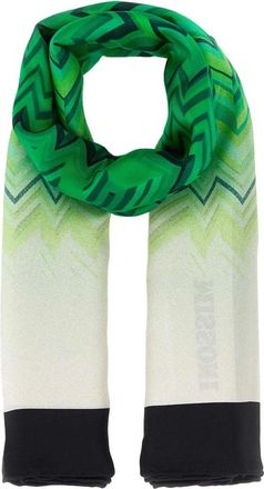 Missoni Scarves, female, Multicolor, Size: ONE SIZE Printed Silk Foulard