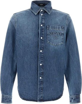 Versace Uomo, Magliette, Blu, L, new
