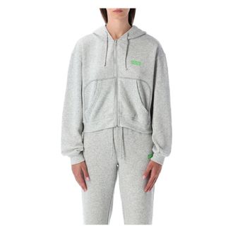 American Vintage Hoodies & sweatvesten, Dames, Grijs, L, Gezellige Zip Hoodie