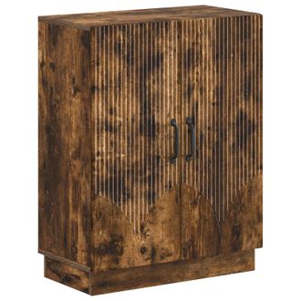 vidaXL Armario De Almacenamiento Para Ba&ntilde;o Hoorn Roble Ahumado Vidaxl