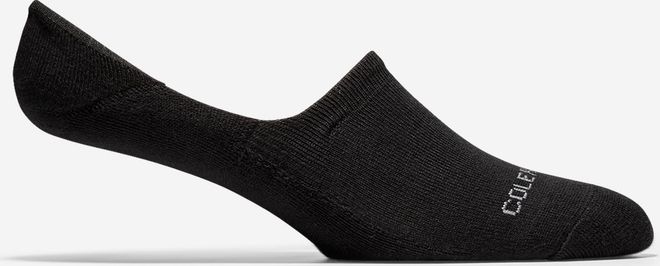 Mens Casual Cushion Sock Liner - 2 Pack - Black