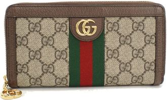 Gucci Beige Gg Supreme Leather Long Wallet (Bi-Fold) (Pre-Owned)