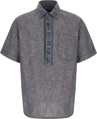 Fendi Tops, Heren, Blauw, M, Stijlvolle Overhemden voor Mannen en Vrouwen