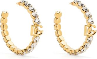 Dolce & Gabbana DG Crystal-embellished Hoop Earrings