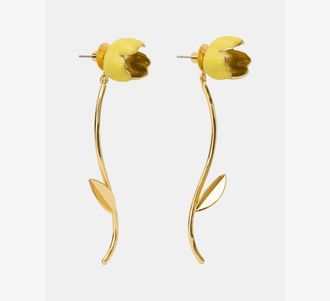 Kate Spade New York Golden Bloom Floral Statement Earrings