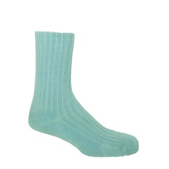 Peper Harow Ribbed Mens Bed Socks - Blue