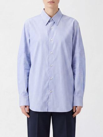 Maison Margiela Camicia a righe in popeline di cotone con vestibilit&agrave; relaxed