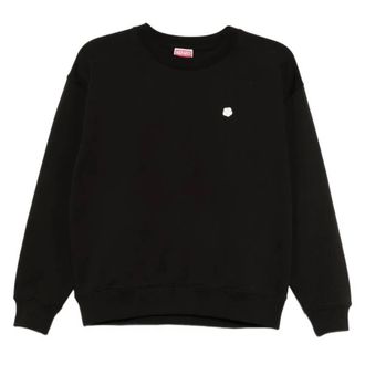 Kenzo Boke Flower Embroidered Cotton Sweatshirt, Size Medium