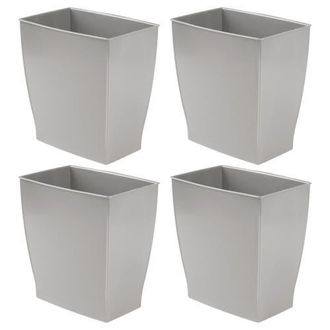 iDesign Small Rectangular Bathroom Trash Cans - Set of 4 - Gray at Nordstrom