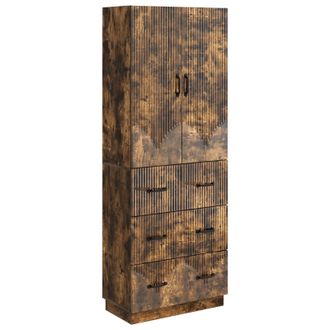 vidaXL Juego De Armarios 2 Pcs Roble Ahumado 66 X 34,5 X 87 Cm Vidaxl