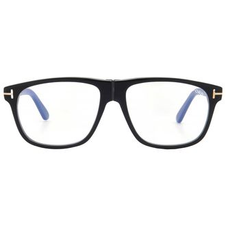 Tom Ford Blue Light Block Square Mens Eyeglasses FT5978-B 001 56