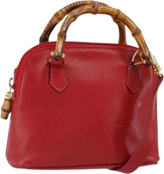 Gucci Pre-owned Mini Bags, female, Red, Size: ONE SIZE Pre-owned Vintage Mini Hand Bag