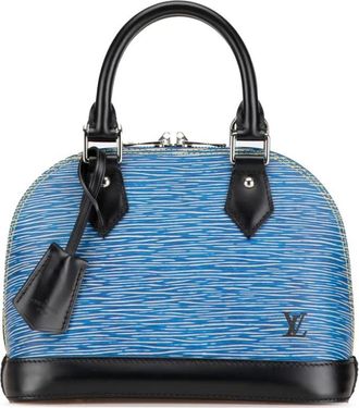 Louis Vuitton Pre-owned Handbags, female, Blue, Size: ONE SIZE Pre-owned Alma BB