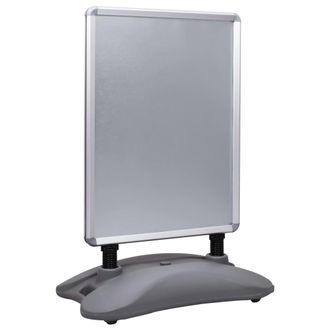 vidaXL Vidaxl - Soporte Para Carteles A1 Base De Agua Aleaci&oacute;n De Aluminio Gris