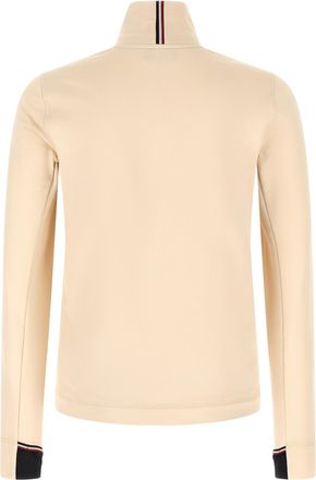 Moncler Polartec Power Grid Thermal Sweatshirt - Beige