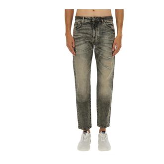HUGO BOSS Heren, Jeans, Grijs, Maat: W31 L32 Katoen