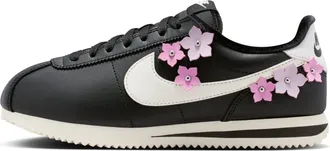 Nike (WMNS) Nike Cortez Leather Florette - Black Pink Rise IV5675-001
