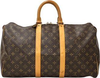 Louis Vuitton Brown Monogram Canvas Boston Bag (Pre-Owned)