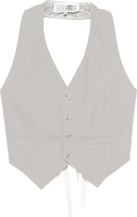 Maison Margiela Gilet con bottoni - Grigio