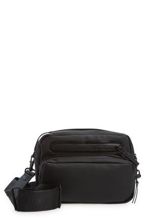 Rains Large Waterproof Box Belt Bag in 01 Black at Nordstrom