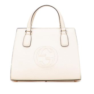 Gucci Pre-owned Gucci Medium Dollar Calf Soho Top Handle Convertible Tote Ladies 607722 213317