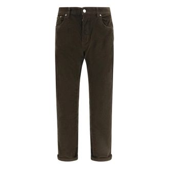 Pantaloni Torino Katoenen broek - Heren - Broeken - Bruin - Maat: W33 Katoen