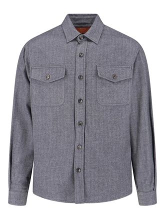 Cruna Osaka buttoned shirt - men - Cotton - 52 - Grey