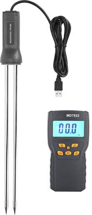 OEM Sonda Medidora De Humedad De Grano Extralarga Herramienta Digital De Medici&oacute;n De Humedad Probador Inteligente Probador De Humedad De Grano Utensilio S