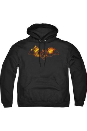 Gildan Batman Molten Logo Adult Pull Over Hoodie / Hooded Sweatshirt