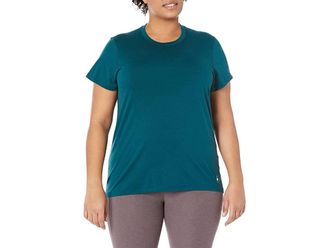 Smartwool Plus Size Merino Short Sleeve T-Shirts Womens Clothing Twilight Blue : 4X, Nylon/Wool