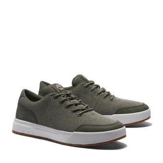 Timberland Sneaker TIMBERLAND MAPLE GROVE LOW LACE UP SNEAKER, Herren, Gr. 40, deep lichen grn, Textil, Schuhe Sneaker