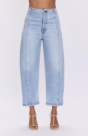 Pistola Denim Blair Bandless High Waist Crop Barrel Jeans in Pristine at Nordstrom Rack, Size 28