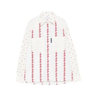 Maison Labiche Shirts, female, Multicolor, Size: XS Floral Patch-Pocket Shirt