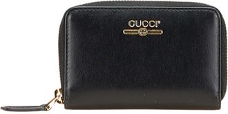 Gucci Black Leather Coin Purse/Coin Case (Pre-Owned)