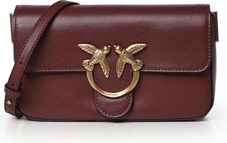 Pinko Love One Mini Slouchy - Bags - Mujer - Rojo - ONE SIZE