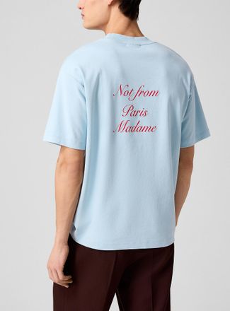 Dr&ocirc;le de Monsieur Mens Elegant script slogan T-shirt