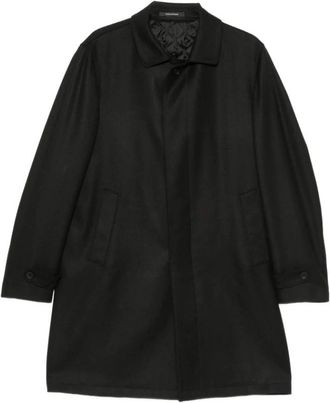 Tagliatore Alton Coat - Heren - Mantel - Zwart - M - Wol - Jassen